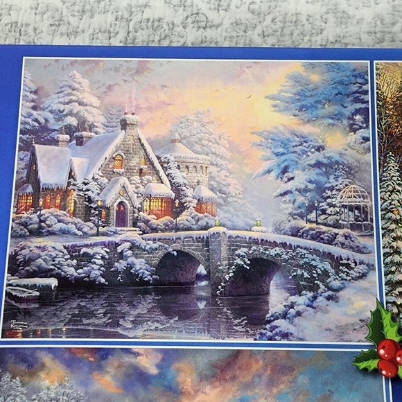 Thomas Kinkade 500 Piece Winter Four Puzzle Box - Picture 7 of 7